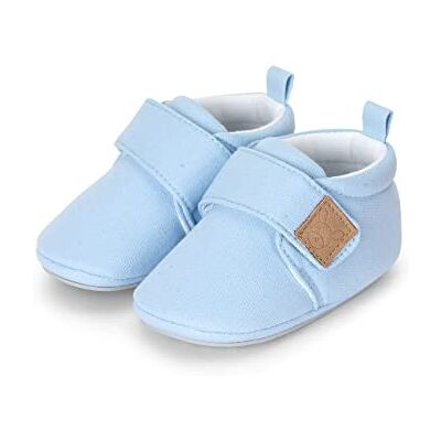 Sterntaler Zapatos de gateo para bebé y niña, zapatos para gatear para bebé, con suela antideslizante, azul claro, talla 17/18 EU, azul claro, 18 EU Sterntaler Zapatos de gateo para bebé y niña, zapatos para gatear para bebé, con suela antideslizante, azul claro, talla 17/18 EU, azul claro, 18 EU