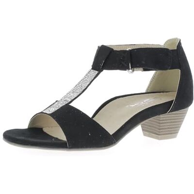 Andrea Conti Damen Absatz Sandalette, Sandalia con talón Mujer, Negro, 38 EU Andrea Conti Damen Absatz Sandalette, Sandalia con talón Mujer, Negro, 38 EU