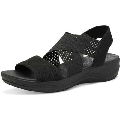 Jana Mujer Softline 001 Black Cómodo Calzado de Uso Diario Casual Elegante Sandalia Plana, Negro, 42 EU Ancho Jana Mujer Softline 001 Black Cómodo Calzado de Uso Diario Casual Elegante Sandalia Plana, Negro, 42 EU Ancho