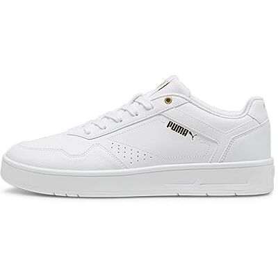 PUMA Unisex Court Classic Zapatillas, White Gold, 43 EU PUMA Unisex Court Classic Zapatillas, White Gold, 43 EU