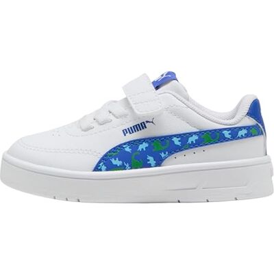 PUMA Tenis Unisex Baby Court Classic Clean Dino AC+ INF, Color Blanco-Zafiro Real-Fruta Verde, Talla 9 UK Niño, Blanco Royal Sapphire Green Fruit, 9 UK PUMA Tenis Unisex Baby Court Classic Clean Dino AC+ INF, Color Blanco-Zafiro Real-Fruta Verde, Talla 9 UK Niño, Blanco Royal Sapphire Green Fruit, 9 UK