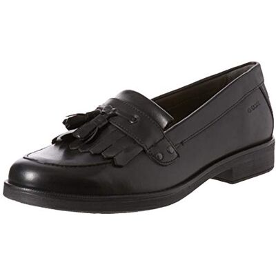 Geox Jr Agata A, Mocasines para Niña, Negro (Black), 41 EU Geox Jr Agata A, Mocasines para Niña, Negro (Black), 41 EU