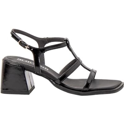 ART Verona, Sandalia con talón Mujer, Black, 36 EU ART Verona, Sandalia con talón Mujer, Black, 36 EU