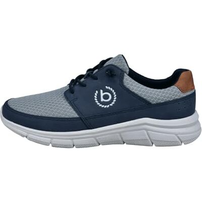 bugatti Sneaker aus Mesh, Amtungsaktiver Turnschuh, Elastische Schnürsenkel, Cordones Hombre, Azul Oscuro, 45 EU bugatti Sneaker aus Mesh, Amtungsaktiver Turnschuh, Elastische Schnürsenkel, Cordones Hombre, Azul Oscuro, 45 EU