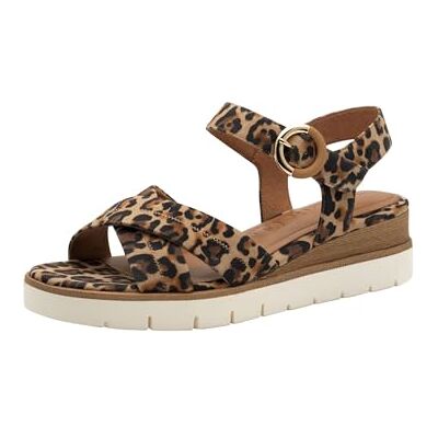 Tamaris Sandalias de cuña para mujer, leopardo, talla 39 EU , leopardo, 39 EU Tamaris Sandalias de cuña para mujer, leopardo, talla 39 EU , leopardo, 39 EU