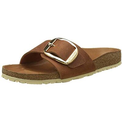 Birkenstock Mujer madrileña Big Buckle Mule, marrón, 38 EU Birkenstock Mujer madrileña Big Buckle Mule, marrón, 38 EU