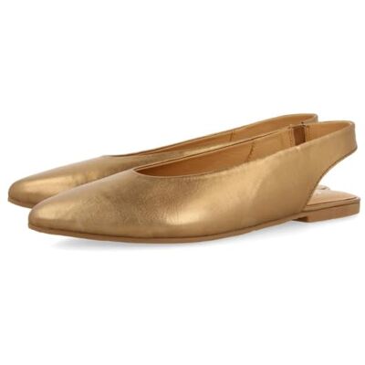 GIOSEPPO Bailarinas DESTALONADAS DE Piel Color Bronce para Mujer GIOSEPPO Bailarinas DESTALONADAS DE Piel Color Bronce para Mujer