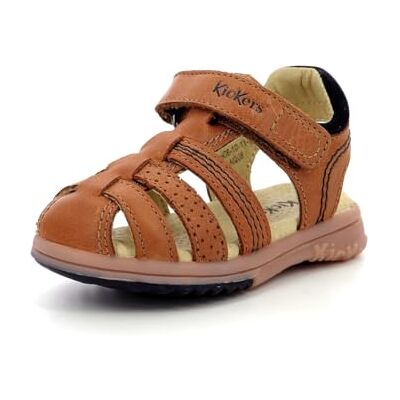 Kickers Bebé-Niños Sandalias, Marrón (Camel 114), 19 EU Kickers Bebé-Niños Sandalias, Marrón (Camel 114), 19 EU