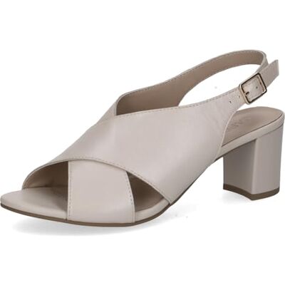CAPRICE Sandalia de tacón para Mujer , Color Crema Perlato, Talla 36 EU CAPRICE Sandalia de tacón para Mujer , Color Crema Perlato, Talla 36 EU
