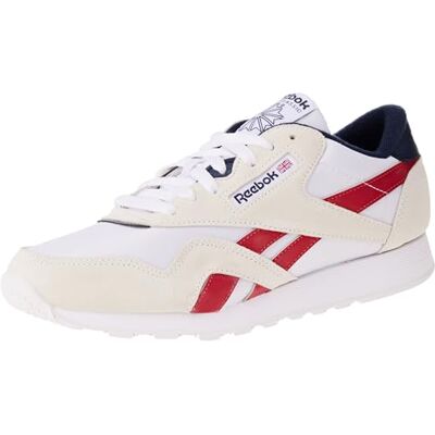 Reebok Classic Nylon, Zapatillas Hombre, Ftwr White Flash Red Vector Navy, 34.5 EU Reebok Classic Nylon, Zapatillas Hombre, Ftwr White Flash Red Vector Navy, 34.5 EU