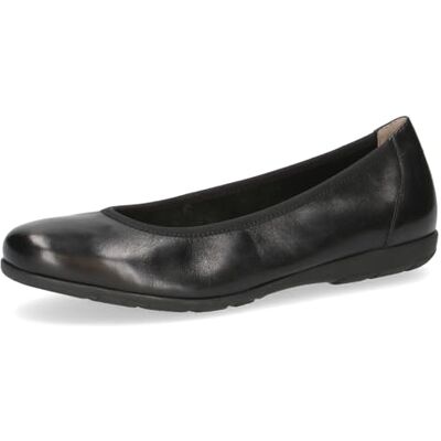 CAPRICE Bailarinas Planas de Piel para Mujer, Color Negro., 39 EU CAPRICE Bailarinas Planas de Piel para Mujer, Color Negro., 39 EU
