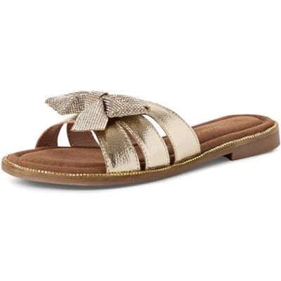 MARCO TOZZI Pantolette , Mulas Mujer, Platinum Comb, 40 EU MARCO TOZZI Pantolette , Mulas Mujer, Platinum Comb, 40 EU