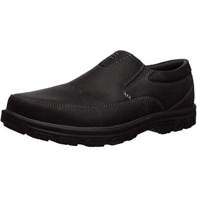 Skechers Segmento de los Hombres de EE. UU. The Search Slip On Loafer, Cuero Negro, 13 M US Skechers Segmento de los Hombres de EE. UU. The Search Slip On Loafer, Cuero Negro, 13 M US