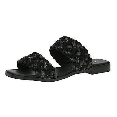 CAPRICE , Sandalias planas Mujer, Negro (Black Crystal), 41 EU CAPRICE , Sandalias planas Mujer, Negro (Black Crystal), 41 EU
