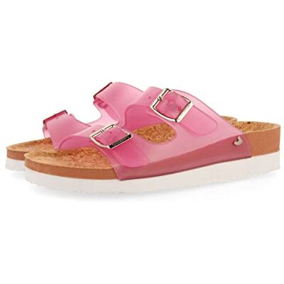 GIOSEPPO Chanclas Fucsia Transparente Tipo Bio con Hebillas para Mujer acalaca GIOSEPPO Chanclas Fucsia Transparente Tipo Bio con Hebillas para Mujer acalaca