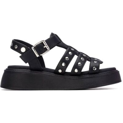 XTI Sandalias Cangrejeras Mujer Negro Calzado Cómodo y Versátil Moda casual Modelo 01 (Talla 38) XTI Sandalias Cangrejeras Mujer Negro Calzado Cómodo y Versátil Moda casual Modelo 01 (Talla 38)