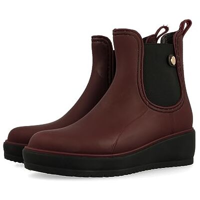 GIOSEPPO Botines de Agua Estilo Chelsea Burdeos para Mujer 45808 GIOSEPPO Botines de Agua Estilo Chelsea Burdeos para Mujer 45808