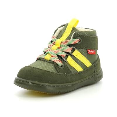 Kickers KICKBUBBLO, Botas Cortas al Tobillo Unisex niños, Kaki Jaune, 21 EU Kickers KICKBUBBLO, Botas Cortas al Tobillo Unisex niños, Kaki Jaune, 21 EU