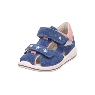 Superfit Sandalia Boomerang para niñas, Azul Rosa 8000., 21 EU Ancho Superfit Sandalia Boomerang para niñas, Azul Rosa 8000., 21 EU Ancho