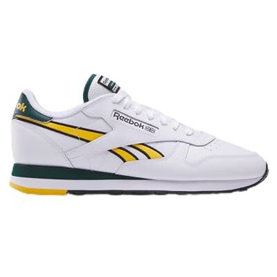 Reebok Classic Leather 001, Zapatillas de Deporte Unisex Adulto, White Fierce Gold Collegiate Green, 34 EU Reebok Classic Leather 001, Zapatillas de Deporte Unisex Adulto, White Fierce Gold Collegiate Green, 34 EU