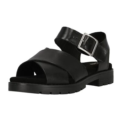 Clarks Orinoco Cross, Sandalia De las mujeres, Black Leather, Clarks Orinoco Cross, Sandalia De las mujeres, Black Leather,
