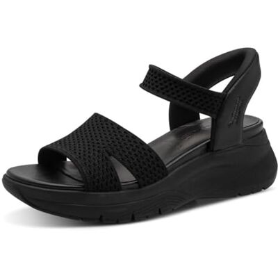 Tamaris Comfort Wedge/Plat Sand Sandalias de cuña para mujer, color negro, talla 39 EU Tamaris Comfort Wedge/Plat Sand Sandalias de cuña para mujer, color negro, talla 39 EU