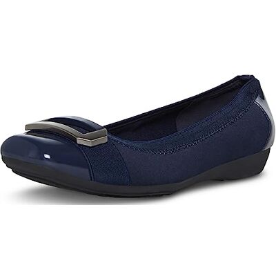 Anne Klein Uplift Zapatos Planos Tipo Ballet para Mujer, Marino, 38.5 EU Anne Klein Uplift Zapatos Planos Tipo Ballet para Mujer, Marino, 38.5 EU
