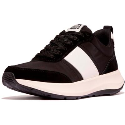 Fitflop F-Mode Flow Tenis Planos de Tela/Gamuza/Cuero para Mujer, Black, 42.5 EU Fitflop F-Mode Flow Tenis Planos de Tela/Gamuza/Cuero para Mujer, Black, 42.5 EU