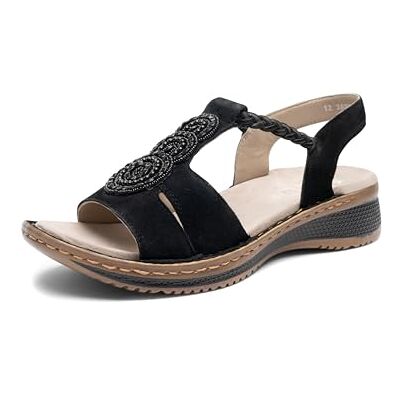 ARA Sandalia hawaiana p mujer, Negro, 39 EU ARA Sandalia hawaiana p mujer, Negro, 39 EU