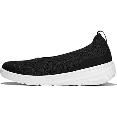 Fitflop Bailarinas de Punto Super-Q para Mujer, Black, 36 EU Fitflop Bailarinas de Punto Super-Q para Mujer, Black, 36 EU