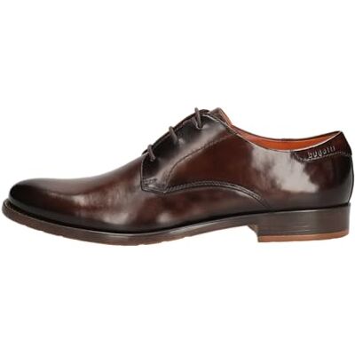 bugatti Business Halbschuh mit Eleganter Linienführung, Cordones Hombre, marrón, 46 EU bugatti Business Halbschuh mit Eleganter Linienführung, Cordones Hombre, marrón, 46 EU