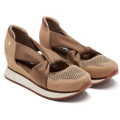 GIOSEPPO Zapatillas Abiertas Piel CUÑA Rafia Darlington GIOSEPPO Zapatillas Abiertas Piel CUÑA Rafia Darlington