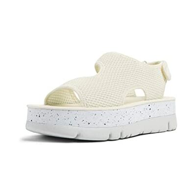 Camper Women's Oruga Up K201544 Sandal, White Natural 007, 36 EU Camper Women's Oruga Up K201544 Sandal, White Natural 007, 36 EU