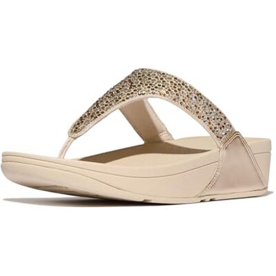 Fitflop LULU Crystal-Mix Sandalias metálicas para mujer, platino, talla 7, Platino, 41 EU Fitflop LULU Crystal-Mix Sandalias metálicas para mujer, platino, talla 7, Platino, 41 EU