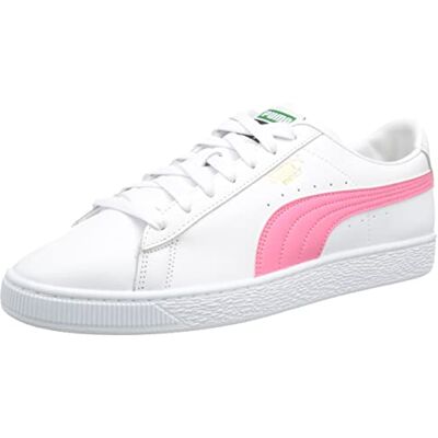 PUMA Basket Classic Xxi, Zapatillas Hombre, Multicolor White Sunset Pink, 43 EU PUMA Basket Classic Xxi, Zapatillas Hombre, Multicolor White Sunset Pink, 43 EU