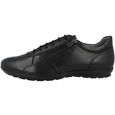 Geox Uomo Symbol A, Zapatos para Hombre, Negro (Black), 46 EU Geox Uomo Symbol A, Zapatos para Hombre, Negro (Black), 46 EU