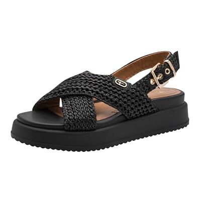 Tamaris Sandalia para mujer , color negro, talla 42 EU Tamaris Sandalia para mujer , color negro, talla 42 EU