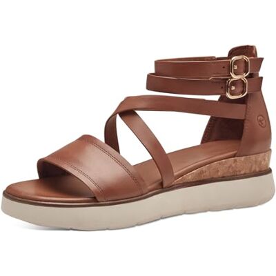Tamaris Comfort 440 Nut Wedge Plateau Sandale Komfortable Mehrweite Alltagsschuh Festlich Elegant, Sandalias Planas Mujer, marrón, 38 EU Ancho Tamaris Comfort 440 Nut Wedge Plateau Sandale Komfortable Mehrweite Alltagsschuh Festlich Elegant, Sandalias Planas Mujer, marrón, 38 EU Ancho