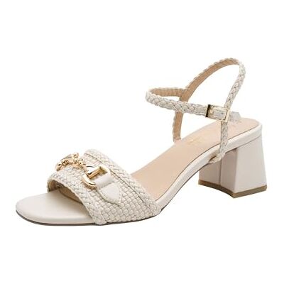 MARCO TOZZI Guido Maria Kretschmer by Sandale , Sandalia Mujer, Crema, 42 EU MARCO TOZZI Guido Maria Kretschmer by Sandale , Sandalia Mujer, Crema, 42 EU