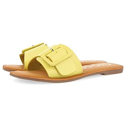 GIOSEPPO Sandalia EN Color Amarillo Tipo Pala con Hebilla para Mujer WELDA GIOSEPPO Sandalia EN Color Amarillo Tipo Pala con Hebilla para Mujer WELDA