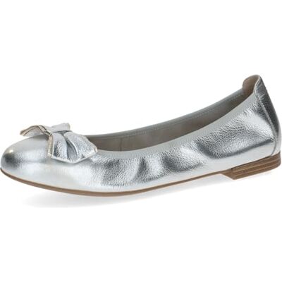 CAPRICE Damen , Zapatos Tipo Ballet Mujer, Metal Plateado, 36 EU CAPRICE Damen , Zapatos Tipo Ballet Mujer, Metal Plateado, 36 EU
