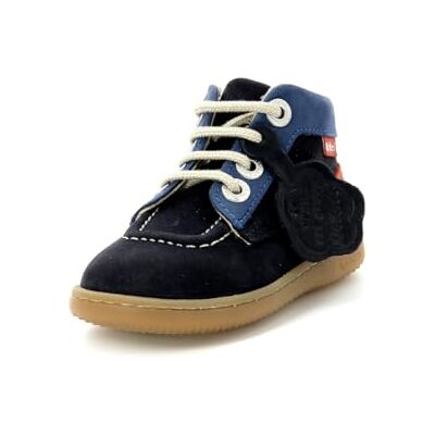 Kickers Kickiconic, Botas Cortas al Tobillo Unisex niños, Azul Marino Naranja, 20 EU Kickers Kickiconic, Botas Cortas al Tobillo Unisex niños, Azul Marino Naranja, 20 EU