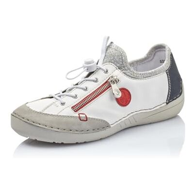 Rieker Mujer Zapatos con Cordones 52563, señora Calzado cómodo,Zapatos Bajos y cómodos,Cordones,Blanco (Weiss Kombi / 40),41 EU / 7.5 UK Rieker Mujer Zapatos con Cordones 52563, señora Calzado cómodo,Zapatos Bajos y cómodos,Cordones,Blanco (Weiss Kombi / 40),41 EU / 7.5 UK