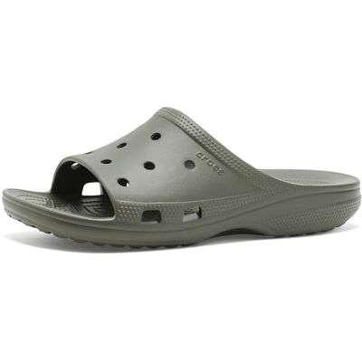 Crocs Sandalias Saturday para hombre, color verde oliva polvoriento, talla 6 para hombre Crocs Sandalias Saturday para hombre, color verde oliva polvoriento, talla 6 para hombre