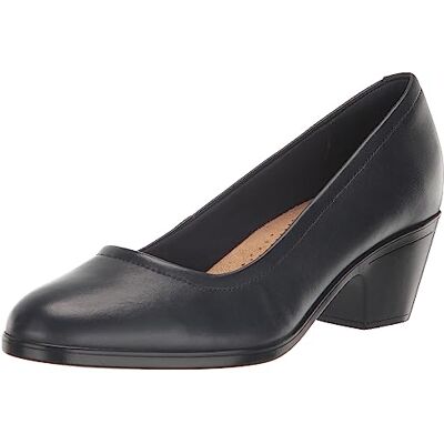 Clarks Zapatos de tacón Emily 2 Ruby para Mujer, Azul Marino (Navy Leather), 8.5 Narrow Clarks Zapatos de tacón Emily 2 Ruby para Mujer, Azul Marino (Navy Leather), 8.5 Narrow