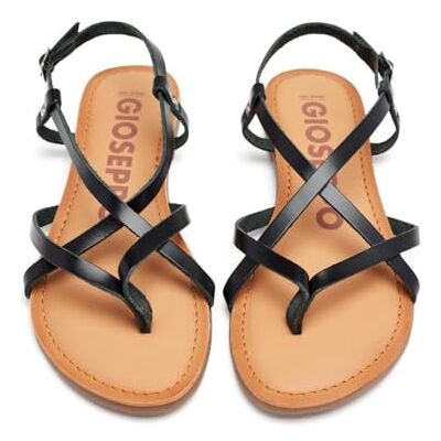 GIOSEPPO Sandalias Negras Estilo Romana para Mujer lelex GIOSEPPO Sandalias Negras Estilo Romana para Mujer lelex