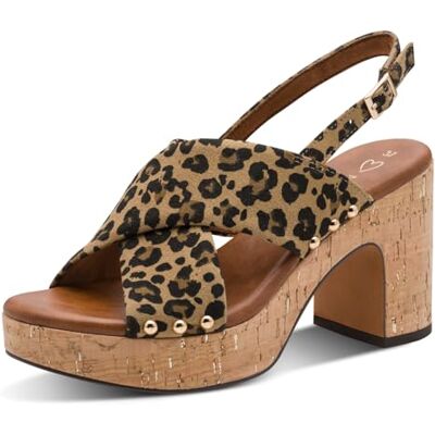 MARCO TOZZI Sandalia para mujer , Leo Brown, 38 EU MARCO TOZZI Sandalia para mujer , Leo Brown, 38 EU