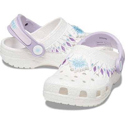 Crocs Unisex Niño Classic FL I AM Frozen II Clog T Zueco, White, 19/20 EU Crocs Unisex Niño Classic FL I AM Frozen II Clog T Zueco, White, 19/20 EU