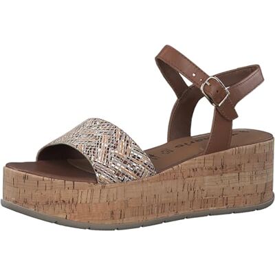Tamaris Sandalias de mujer , Cuoio Comb, 37 EU Tamaris Sandalias de mujer , Cuoio Comb, 37 EU
