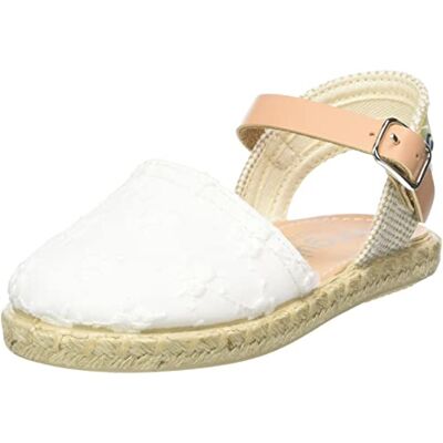 Conguitos Rin, Mocasn Plano Bebé-Niñas, Color Blanco, 24 EU Conguitos Rin, Mocasn Plano Bebé-Niñas, Color Blanco, 24 EU